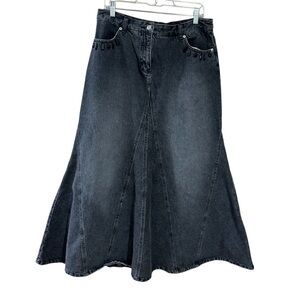 Jeanology collection  denim maxi skirt